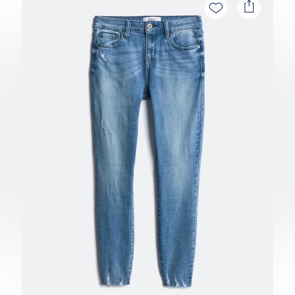 🆕Pistola Arielle Skinny Scissor Cut Hem Jean